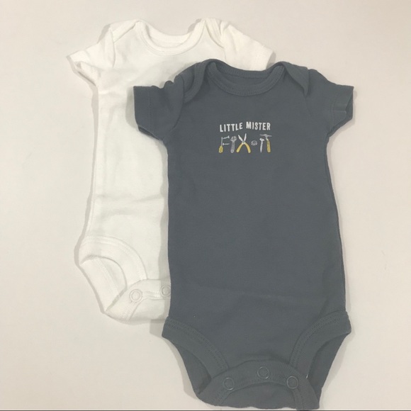 Carter’s Preemie Onesies Baby Boy Lot of 7 - Picture 3 of 5